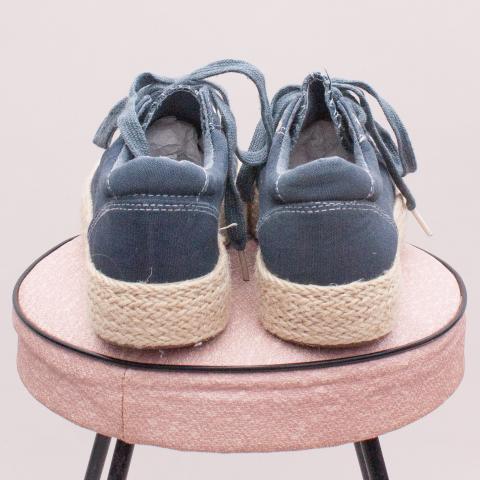 Seed Blue Espadrilles - EU 37 (Age 8 Approx.) "Brand New"
