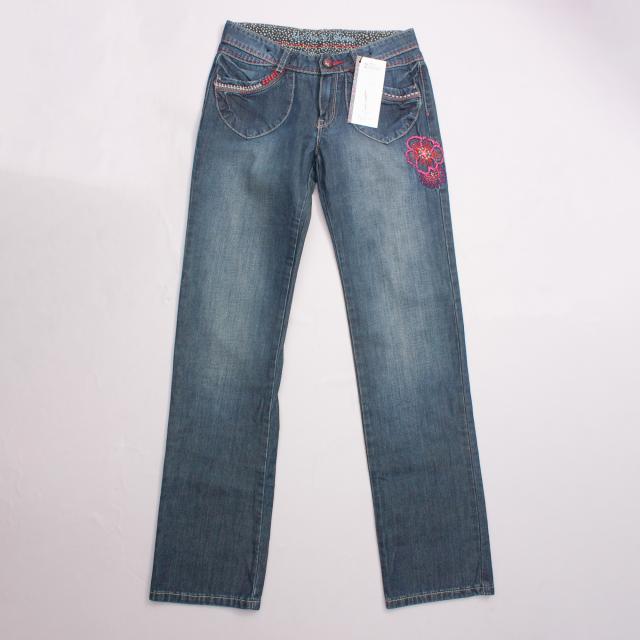 Catimini Embroidered Jeans "Brand New"