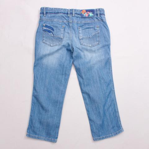 Catimini Embroidered 3/4 Jeans
