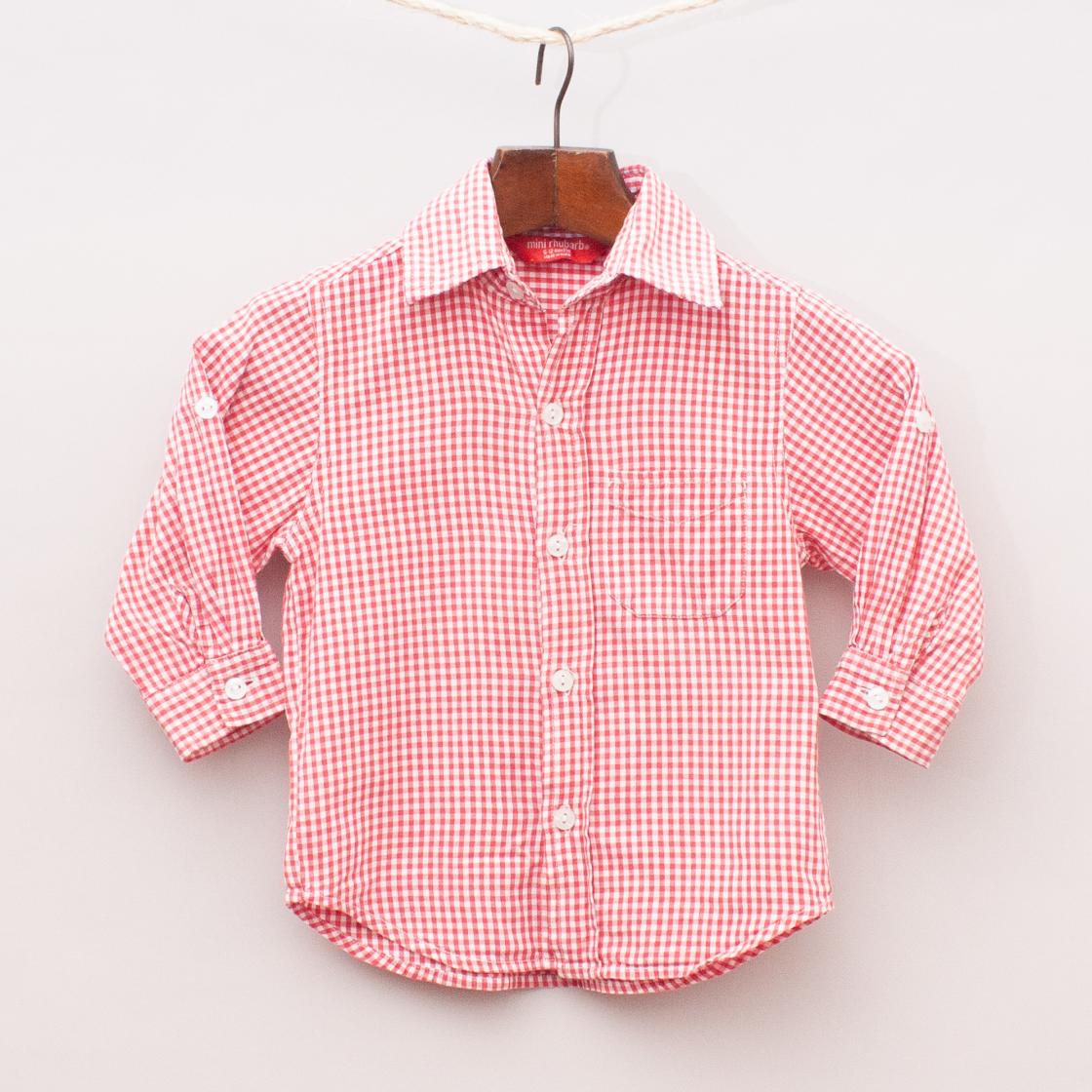 Mini Rhubarb Gingham Shirt