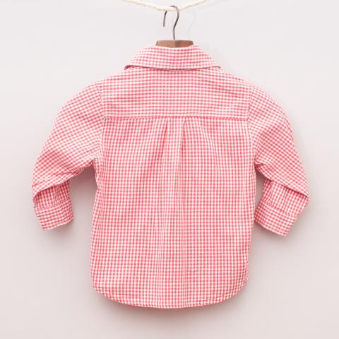 Mini Rhubarb Gingham Shirt