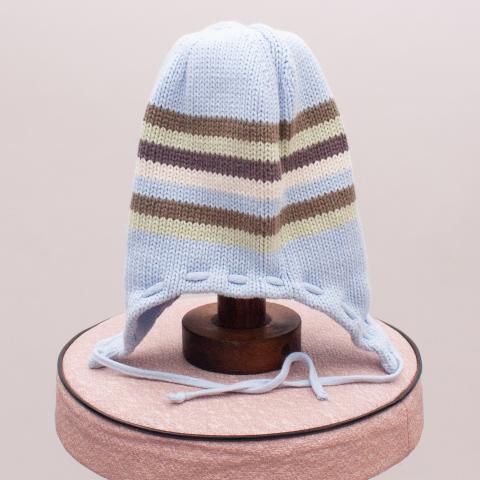 Purebaby Organic Cotton Striped Beanie - 40cm Approx.