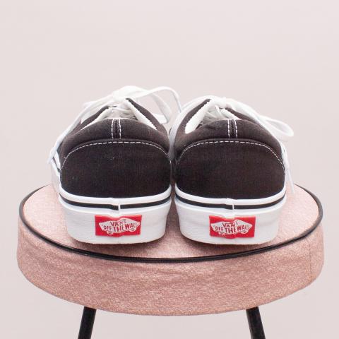 Van's Black Lace Up's - EU 39 (Age 10 Approx.)