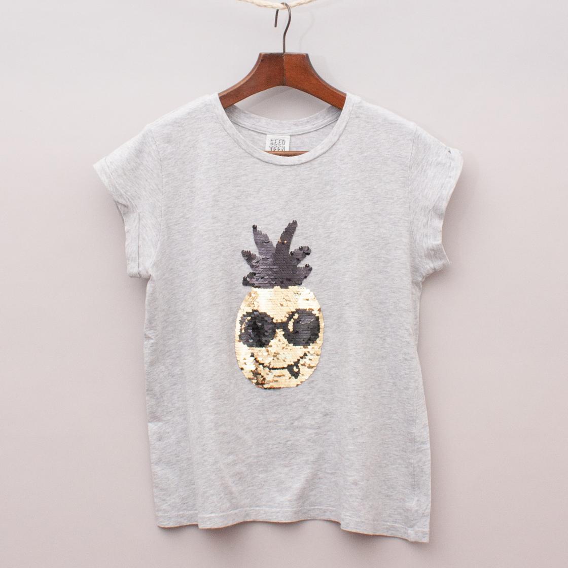Seed Sequin Pineapple T-Shirt