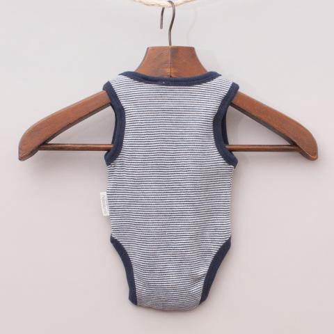 Purebaby Organic Cotton Striped Romper