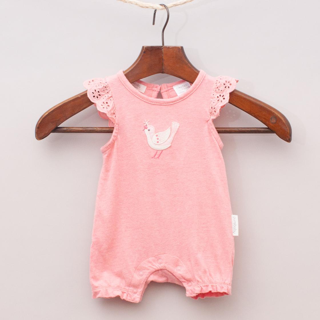 Purebaby Bird Romper