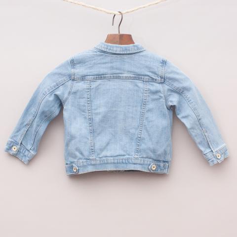 Zara Distressed Denim Jacket