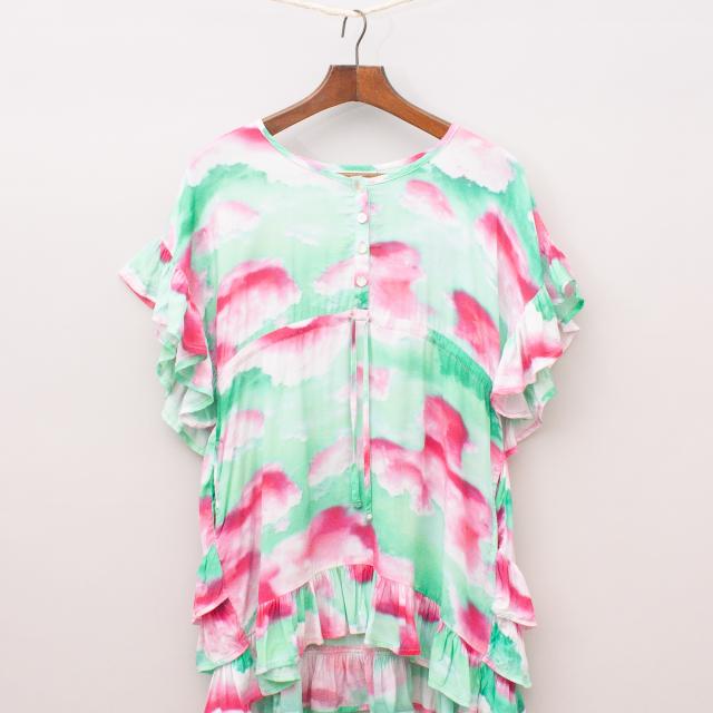 Paper Wings Tie-Dye Dress