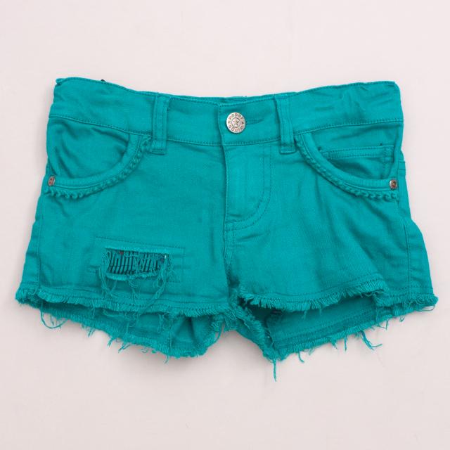 Paper Wings Emerald Shorts