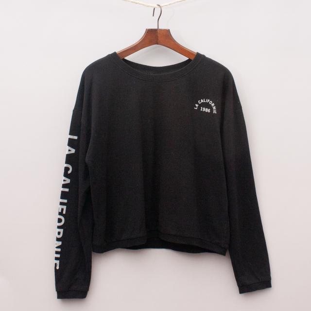 Seed Black Long Sleeve Top "Brand New"