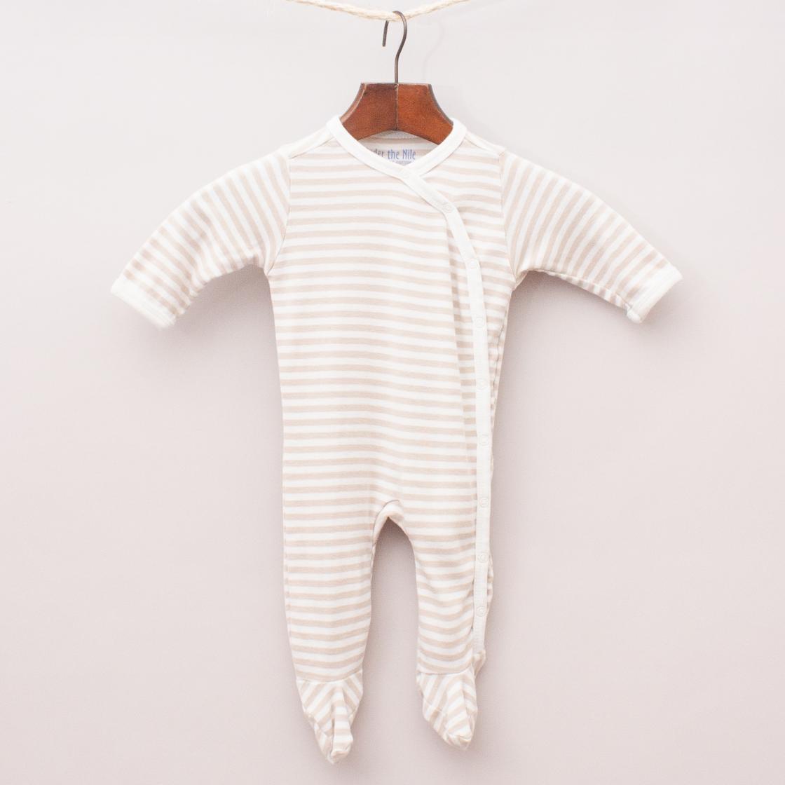 Under The Nile Organic Cotton Striped Romper