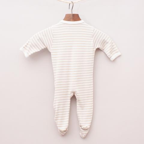 Under The Nile Organic Cotton Striped Romper