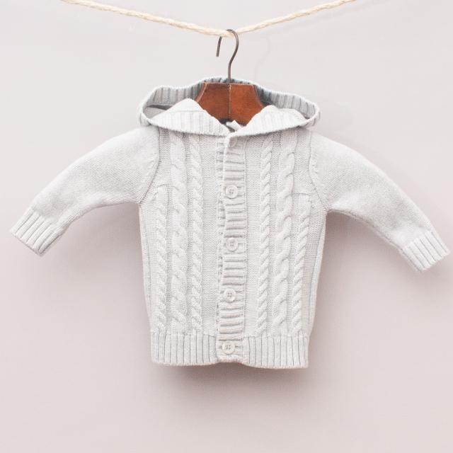 Seed Cable Knit Cardigan