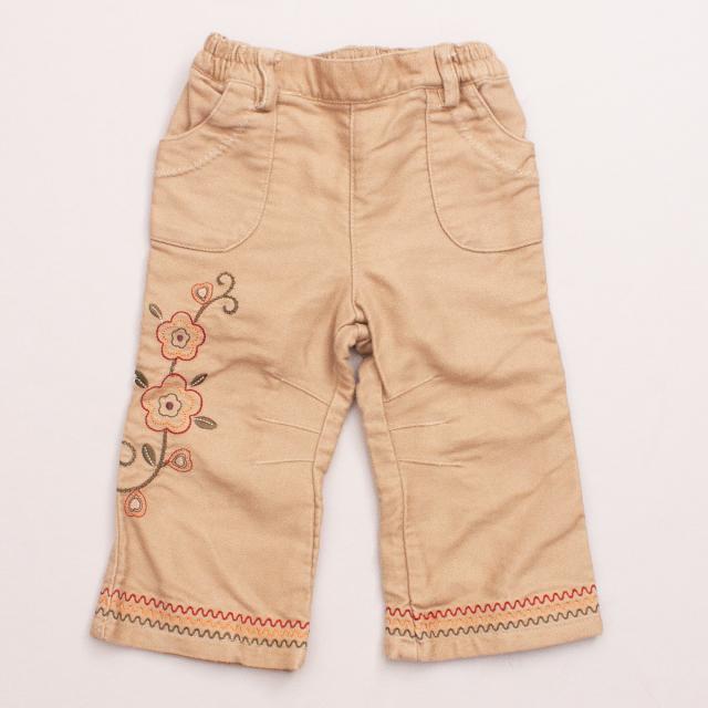 Genevieve Lapierre Embroidered Pants