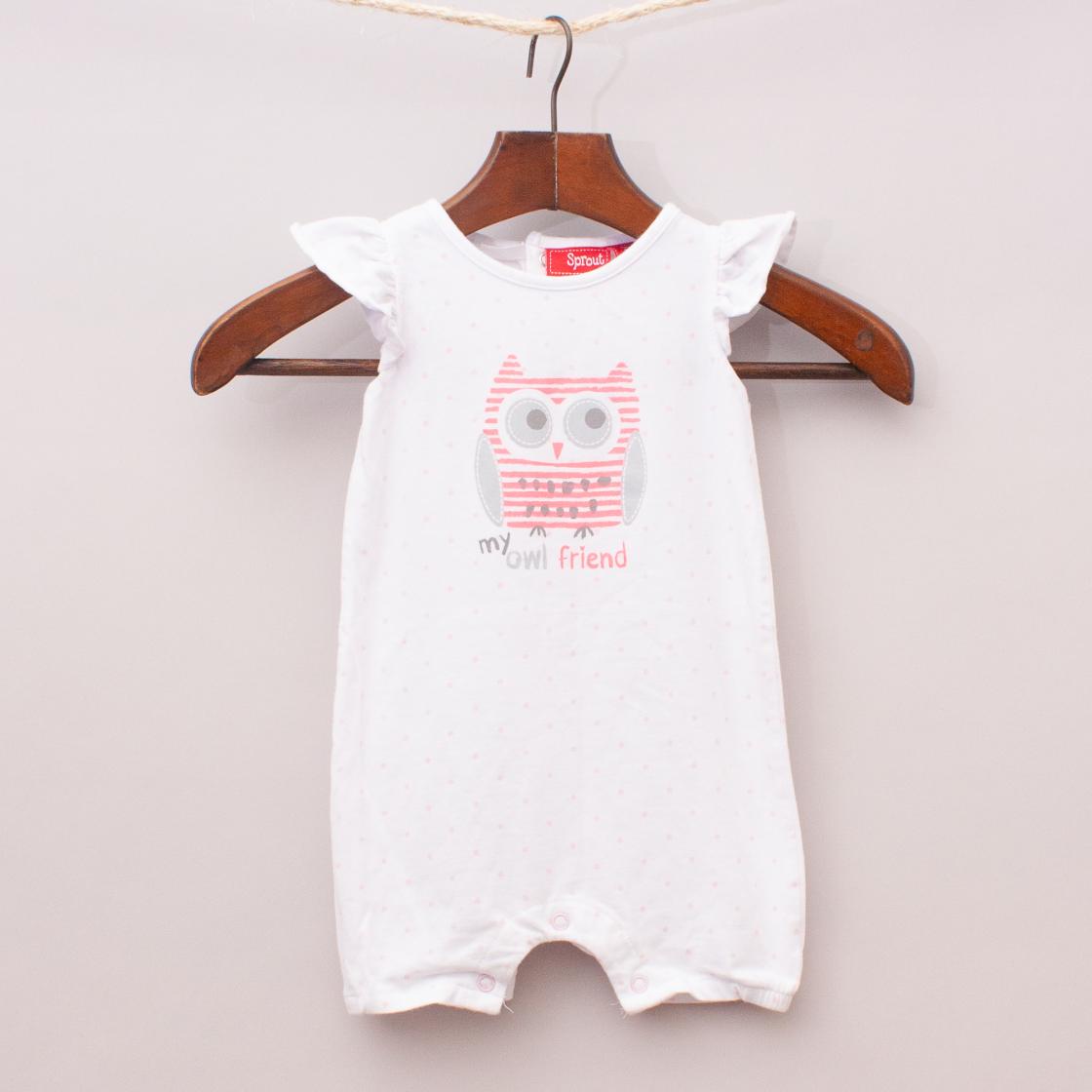 Sprout Owl Romper