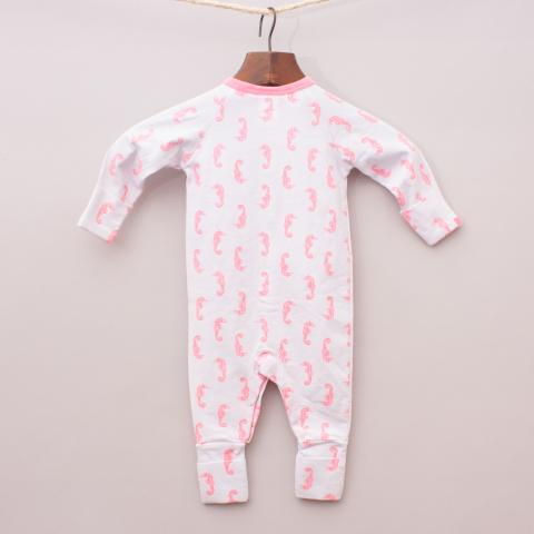 Sprout Seahorse Romper "Brand New"