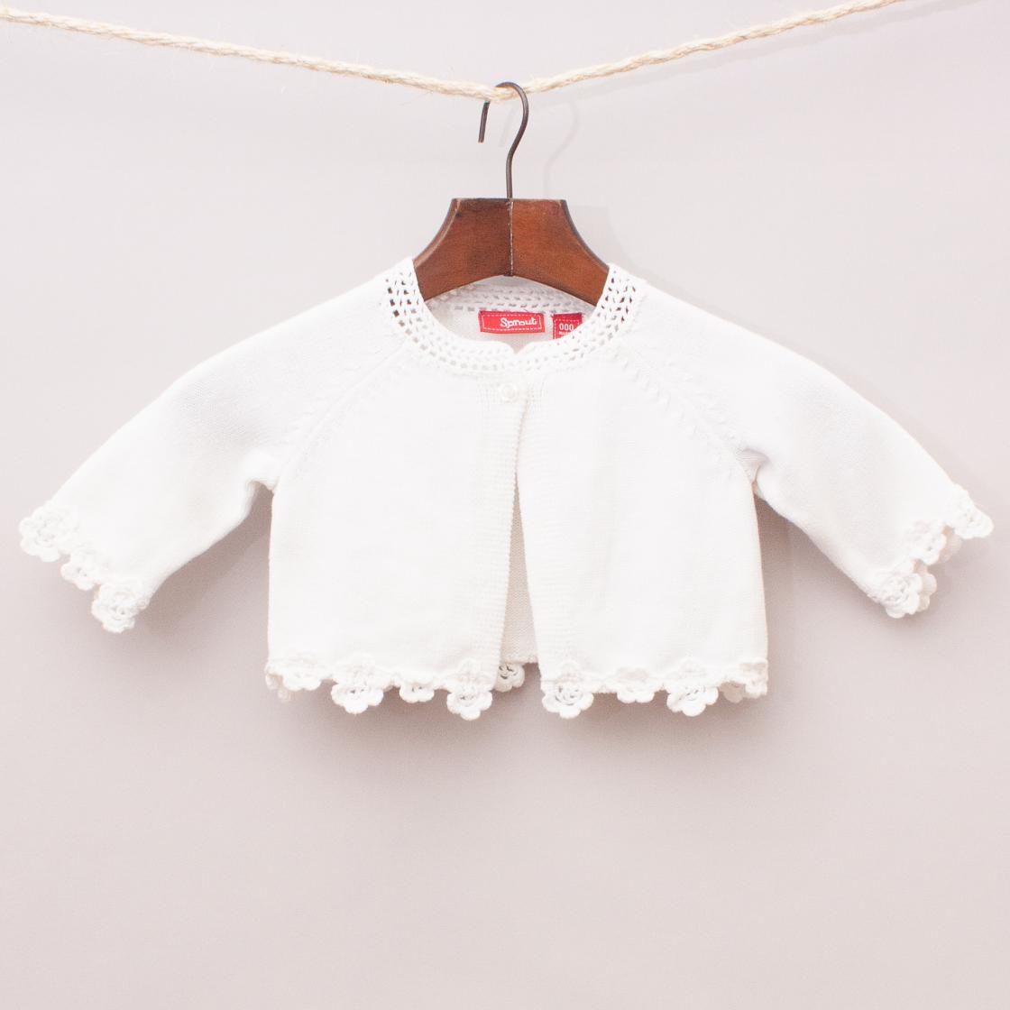 Sprout White Cardigan