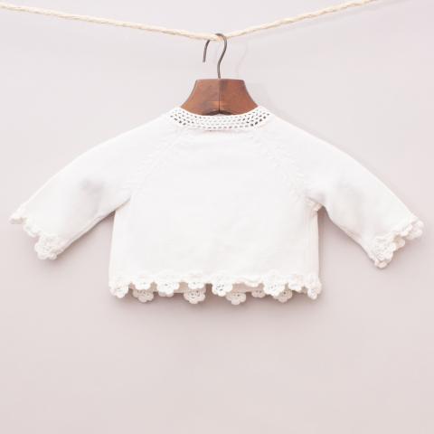 Sprout White Cardigan