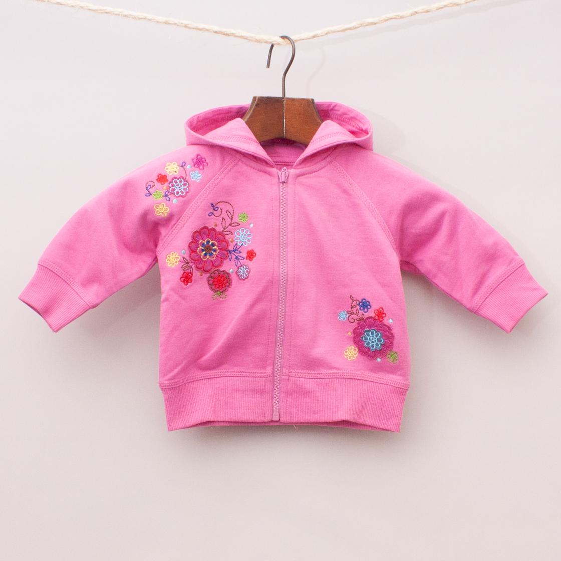Mothercare Embroidered Hooded Jumper "Brand New"