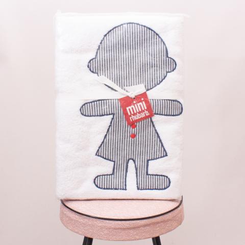 Mini Rhubarb Embroidered Towel "Brand New"