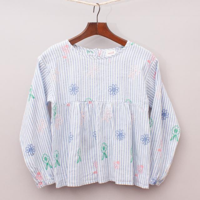 Seed Embroidered Blouse 