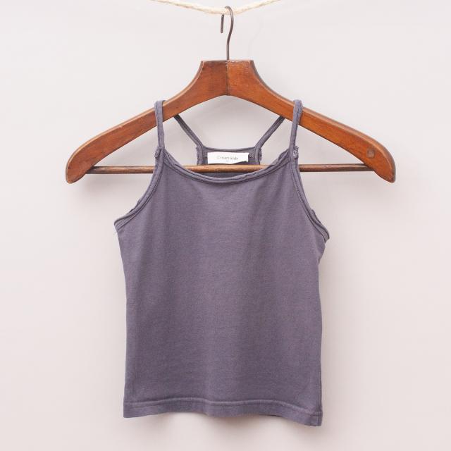 Cream Kids Charcoal Singlet