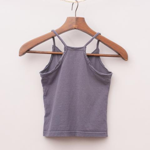 Cream Kids Charcoal Singlet