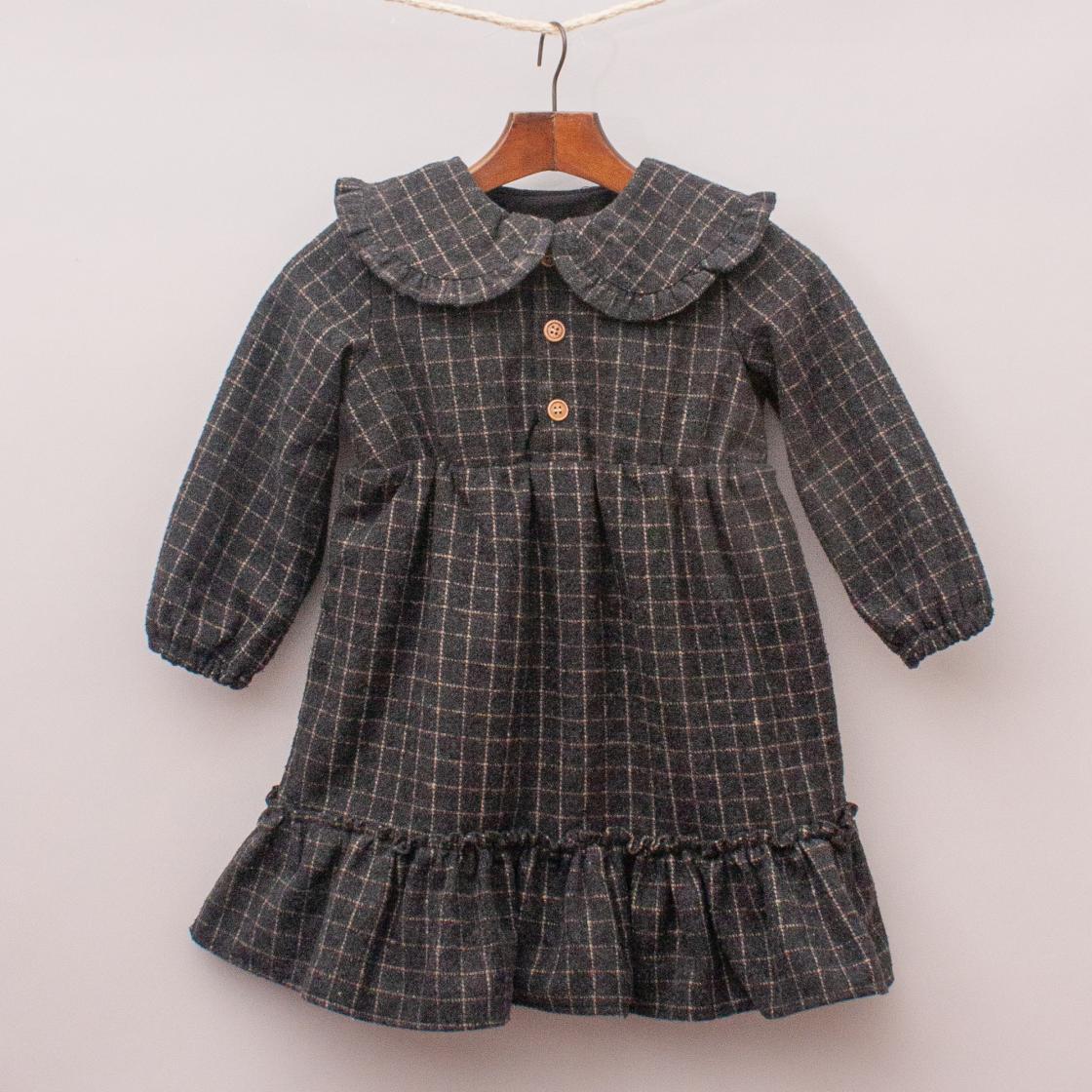 Ji Muji Qian Kids Plaid Dress