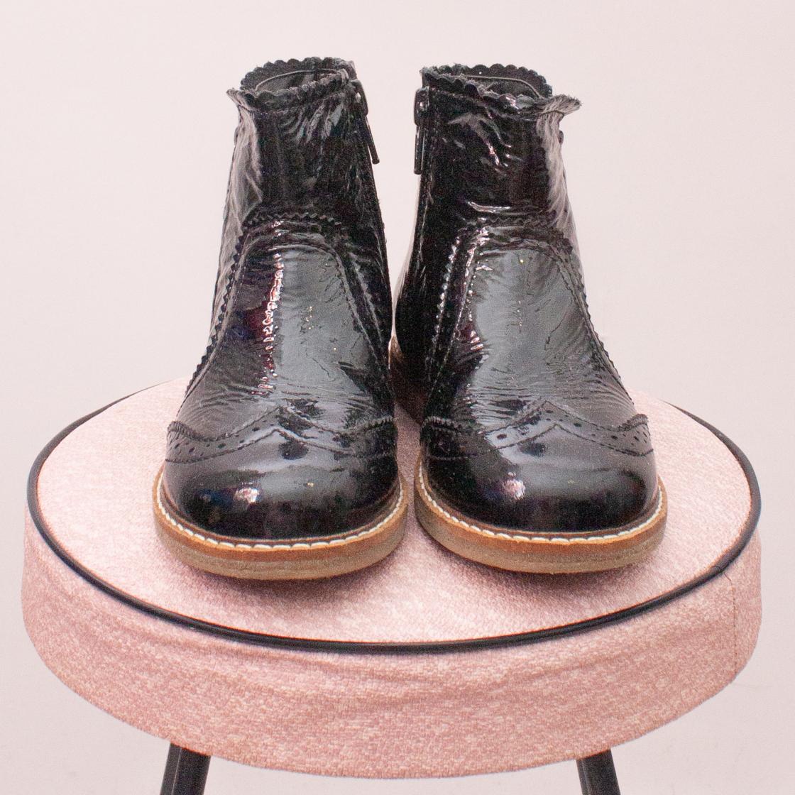 Next Patent Leather Boots - EU 26 (Age 3 Approx.)