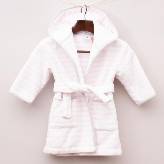 Petit Bateau Striped Dressing Gown - Size 2