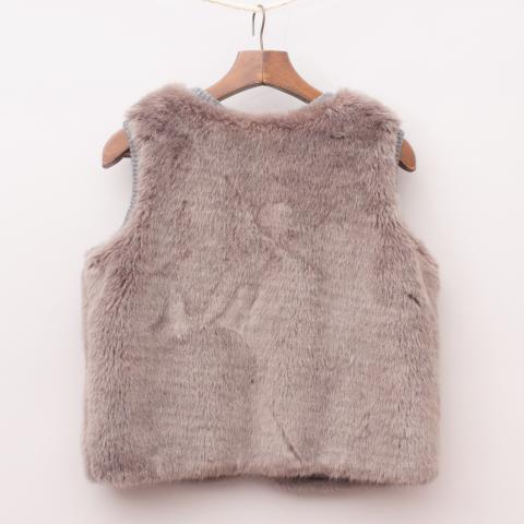 Country Road Reversible Faux Fur Vest