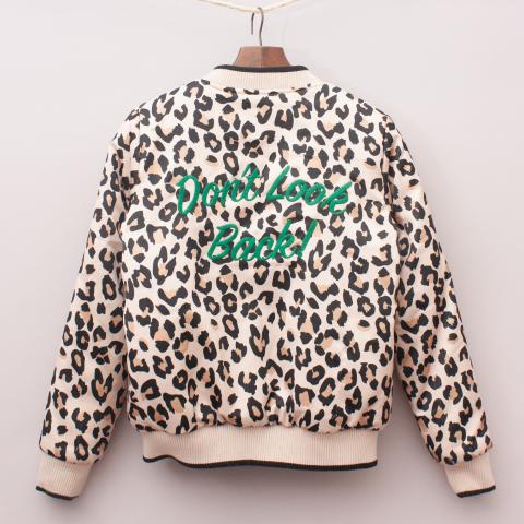 Leopard Print Reversible Jacket
