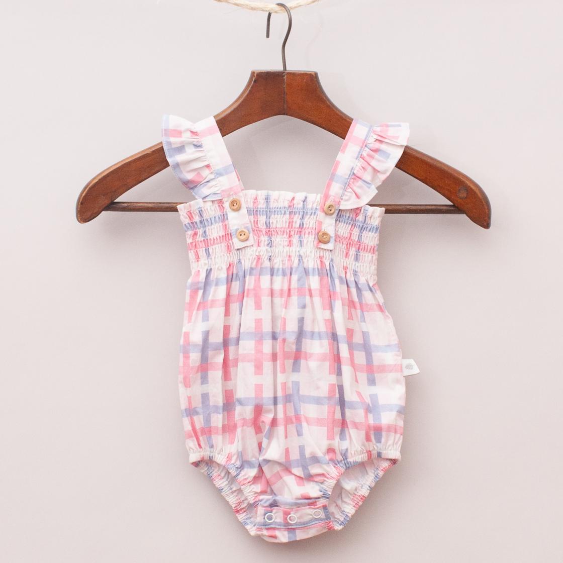 Peggy Plaid Romper "Brand New"