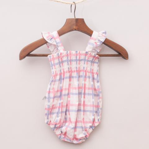 Peggy Plaid Romper "Brand New"