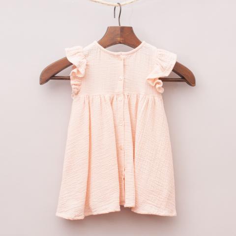 Next Peach Embellished Dress