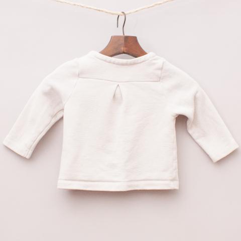 Petit Bateau Cream Cardigan