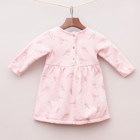 Purebaby Organic Cotton Bird Dress