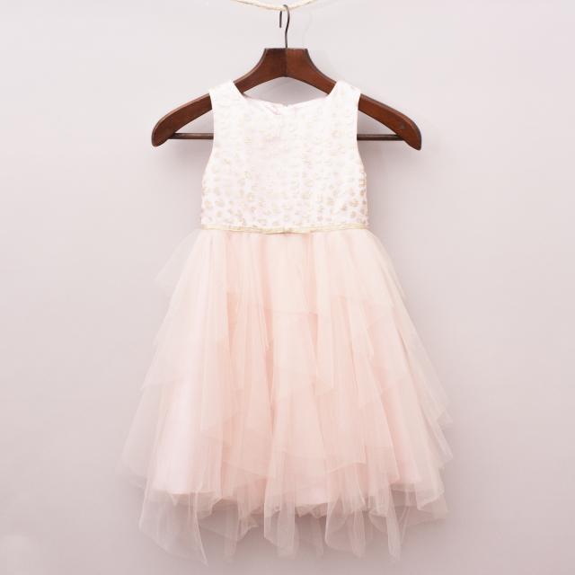 Monsoon Tulle & Embellished Dress