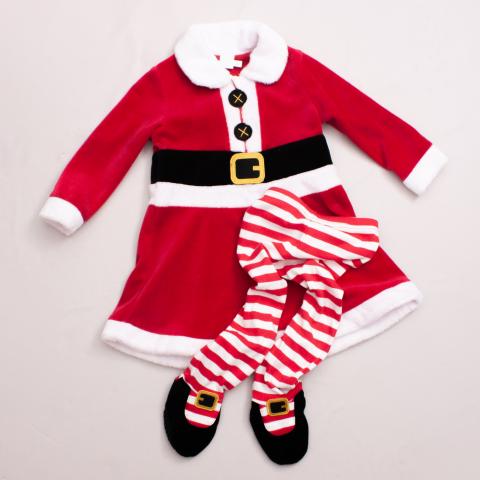 Mini Club Santa Costume - 12-18Mths