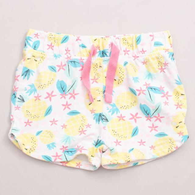 M&Co Pineapple Shorts