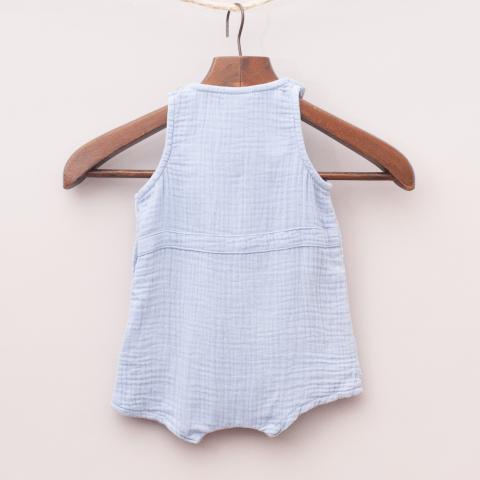 Seed Pastel Blue Romper