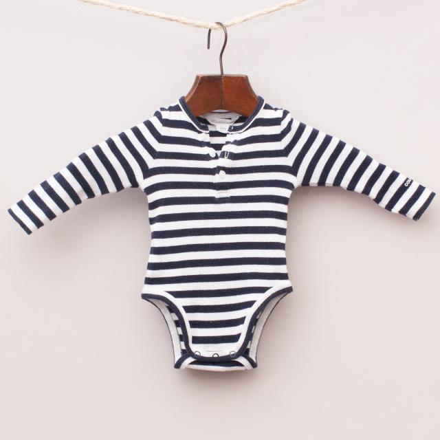 Country Road Striped Romper