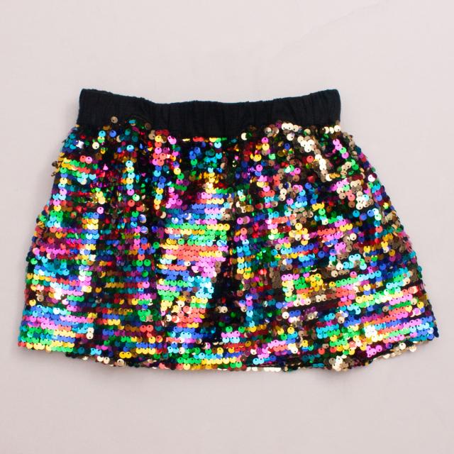Paper Wings Sequined Skirt