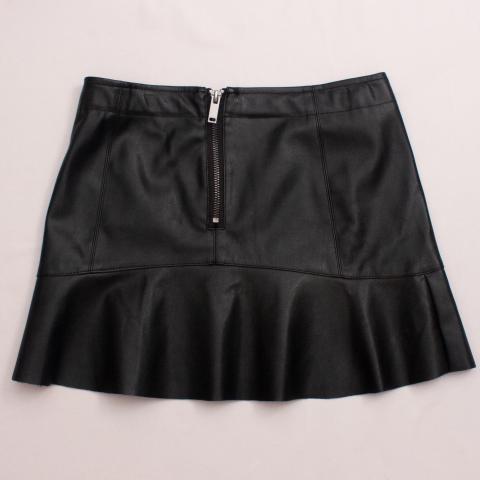 Zara Faux Leather Skirt