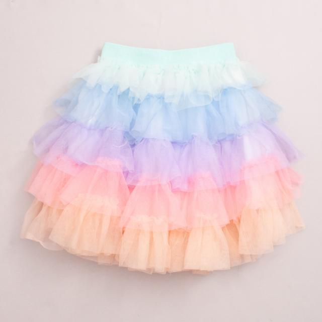 Cotton On Tulle Rainbow Skirt