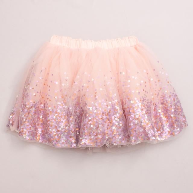 Seed Tulle & Sequin Skirt