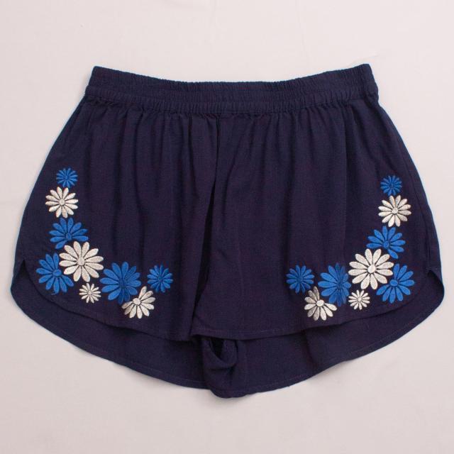 Seed Embroidered Shorts