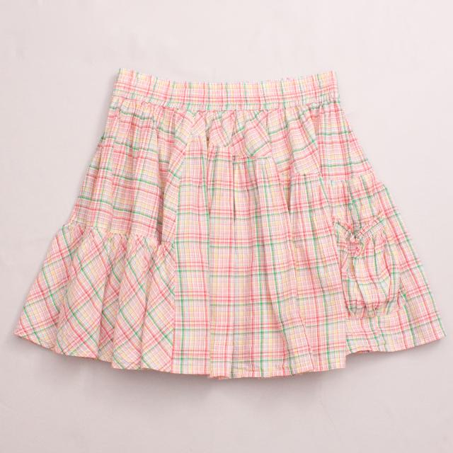 Country Road Plaid Skirt