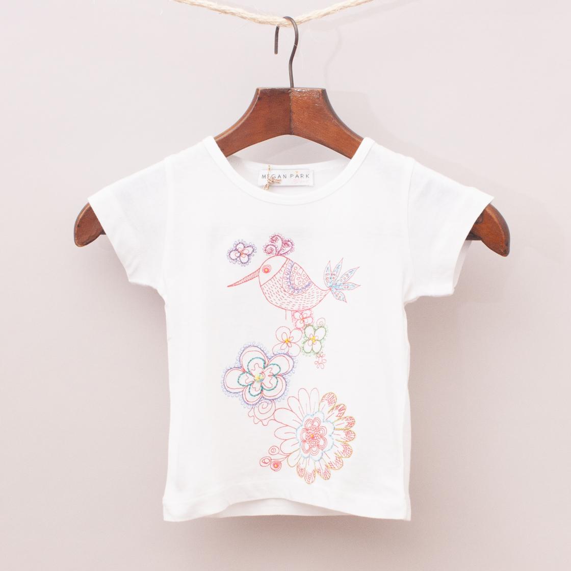 Megan Park Embroidered T-Shirt "Brand New"