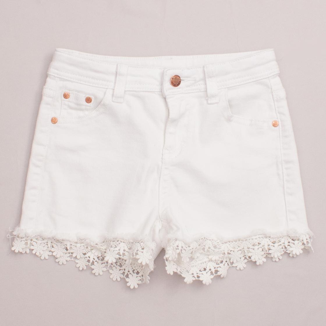 Milkshake White Denim Shorts